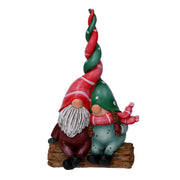 Gnomo resina coppia cm15,5x6,5h30