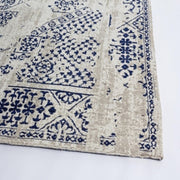 Tappeto moderno in cotone Bombay blu 140x200 cm