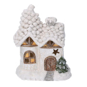 Casetta resina led bianco cm17x11,5h22