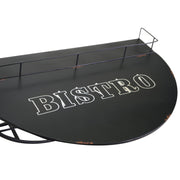 Tavolino in metallo da muro con mensola  cm70x47xh40