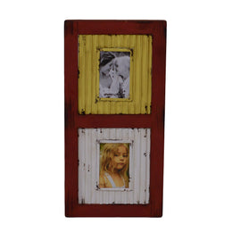 Multiple metal wall photo frame 2p cm29x2h59