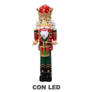 Soldatino resina con led rosso cm34x32h96