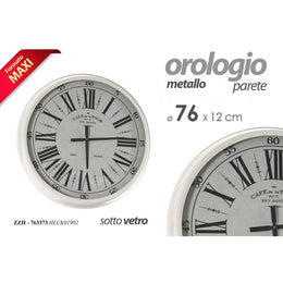 Orologio grande da parete anticato retro  cm 76 x 11.5