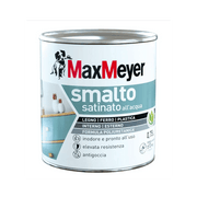 Smalto Satinato All'Acqua Colore Nero 750Ml