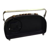 Orologio metallo nero tondo cm33x7x22,5