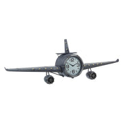 Orologio da parete aereo in acciaio stile industriale cm 143x20x46