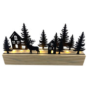 Albero metallo led nero cm20x4h11