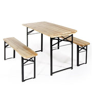 Set birreria composto da tavolo 80x200 cm. e 2 panche Verdelook