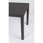 Tavolo da esterno allungabile in alluminio Antracite cm 140-210x77x h75