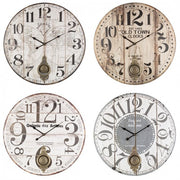 4x Orologio Parete Arizona C-Pendolo Ass4