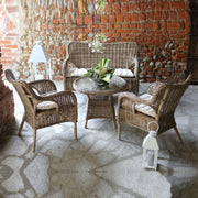 Salotto giardino kariba da giardino grigio 4 pezzi