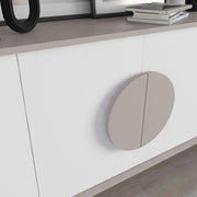 Madia Gora 180x35.6x82 cm Light Mocha con Ante Bianche