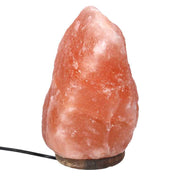 Wood base salt lamp 6-9kg with cmø20h25 connection