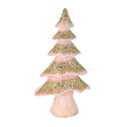 Pink fabric tree cm23x11h42