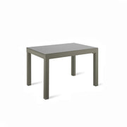 Tavolo allungabile con top in vetro temperato grigio 120/175/230/290/350x75h cm