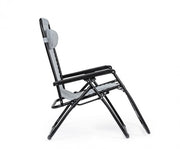 Sedia a sdraio Martin grigio chiaro da esterno