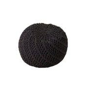Pouff in tessuto tondo