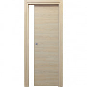 Porta Scorrevole Microtec Rovere Bianco Cm.210 x 70