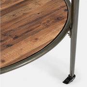 Espositore industriale con tetto e ruote D103X199h cm