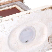 Camino led resina babbo natale bianco cm27,5x23h51