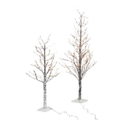 Albero Tronco E Rami Innevati Con Luci Led H. 180 Cm - 270 Luci Led