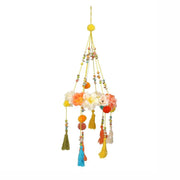 Decorazione scacciapensieri corona di fiori cmø25h75