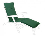 Cuscino lettino in tessuto sfoderabile verde scuro Poly