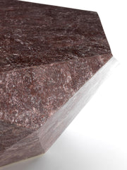 Tavolino in pietra fossile top viola 101040h cm