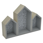 Mensola legno rebecca casetta 3p cm32x3h16,5