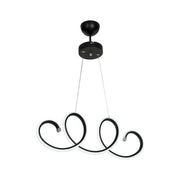 Lampada a sospensione LED Afra forma spirale nera MDL4441