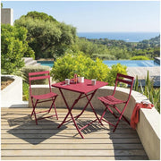 Sedia da giardino pieghevole colore: rossa