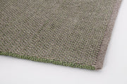 Tappeto da esterno verde in fibra sintetica lavorato a mano 200x300