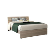 Letto matrimoniale in legno per camera colore olmo cm 200x171xH 98