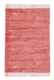 Tappeto in viscosa stile etnico Rosso Corallo BELIZE 140x200 cm