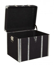 Set 3 bauli nero in legno stile atmosphere