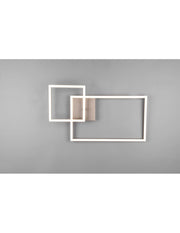 Plafoniera Squadrata Inclinabile Padella Nichel Led Dimmer 4000k Trio Lighting