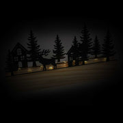 Albero metallo led nero cm20x4h11