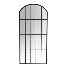 Specchio metallo nero cm64x2h139