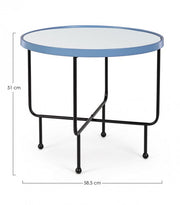 Tavolino Painter C-Specchio To Azz D58.5