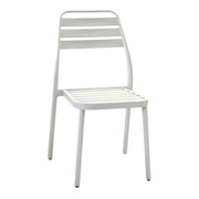 Sedia esterno alluminio las vegas bianca cm 49x 58 x h45/88