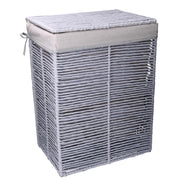 Cestone paper hilary grigio chiaro rettangolare pieghevole cm 30x40h55