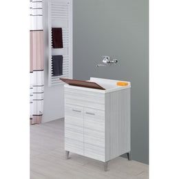 Lavatoio a due ante Grigio 60x50x83 cm