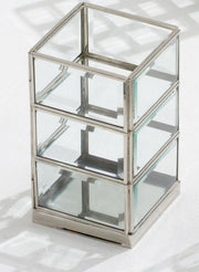 Portacandele silver cm10x10h17