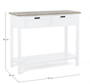 Consolle rustica Dorotea 2 cassetti