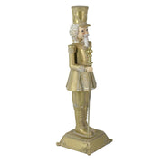 Soldatino resina oro cm10x10h31,5