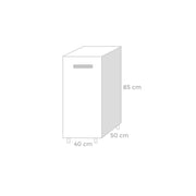 Mobile per cucina  Bianco Frassinato 1 anta Cm 40x50xH 85