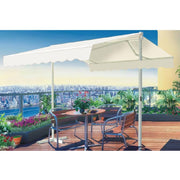 Tenda da sole doppia layton manuale con struttura in alluminio e copertura beige