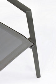 Sedia arredo giardino alluminio antracite Cruise