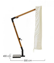 Copri ombrellone a braccio in poliestere Capua ecru 3x4