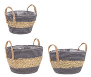 4x Set3 Cesta 2M Alyce To Grigio-Naturale